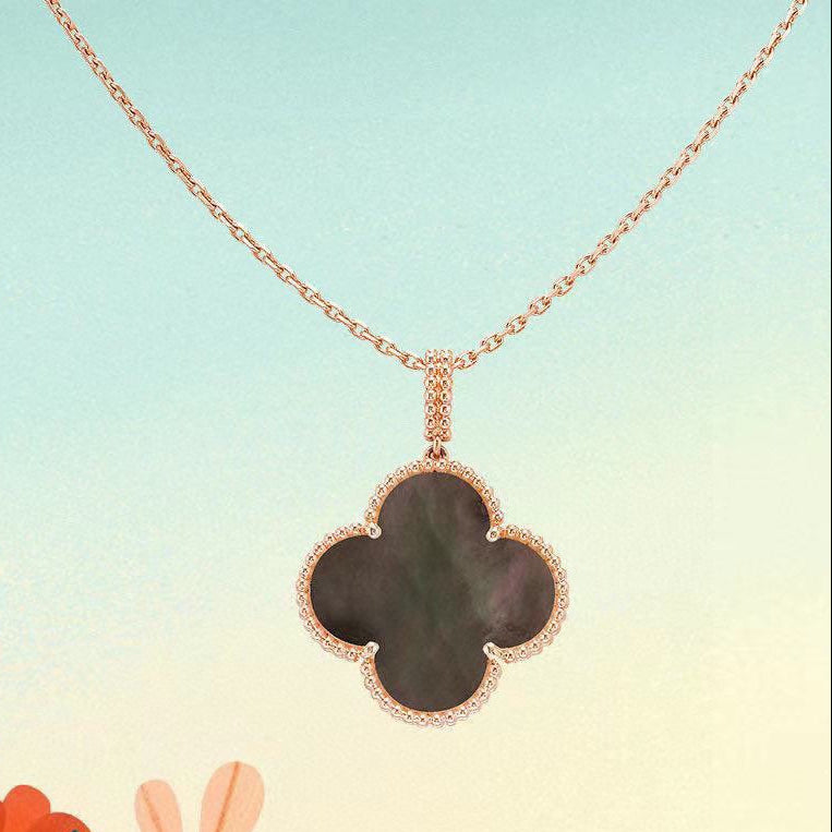 Magic Alhambra Black Pearl Clover Necklace - Image 5