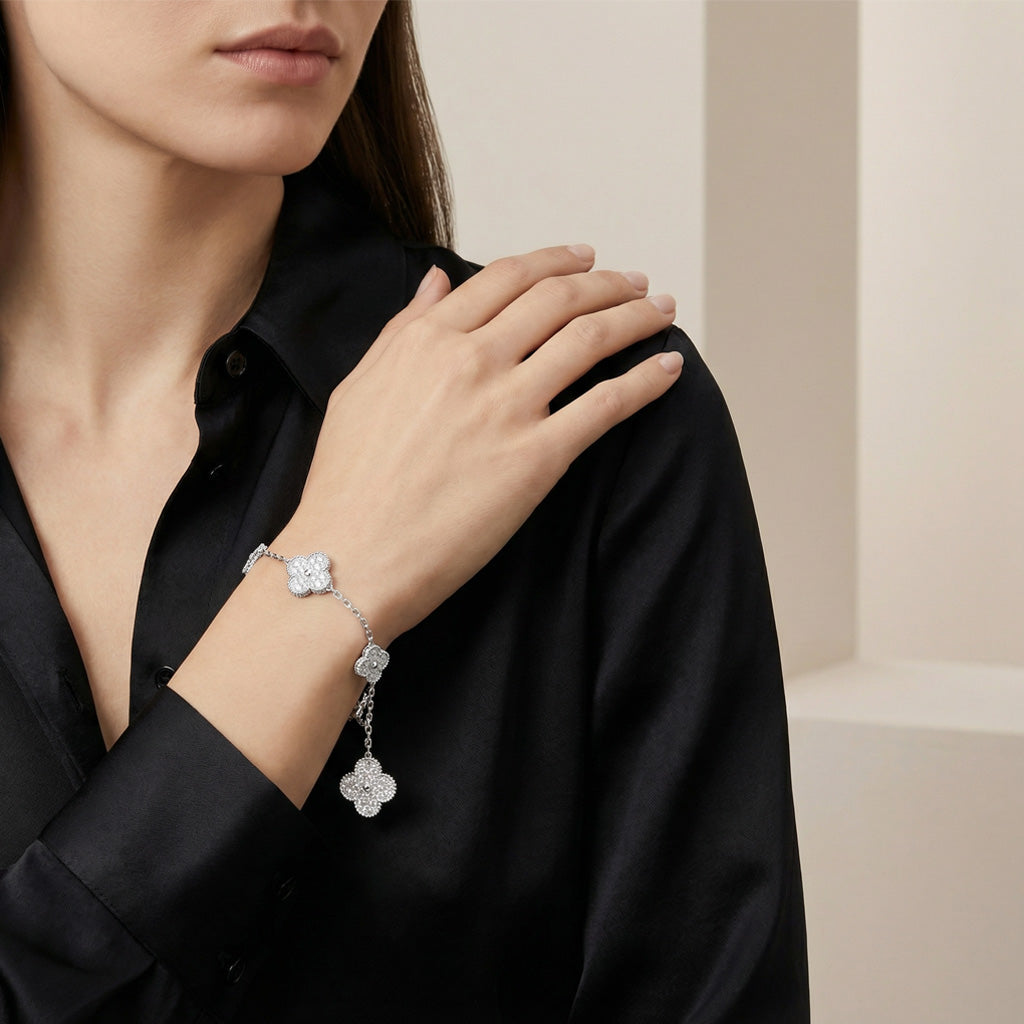 Magic Alhambra Five Motifs Clover Bracelet - Image 2