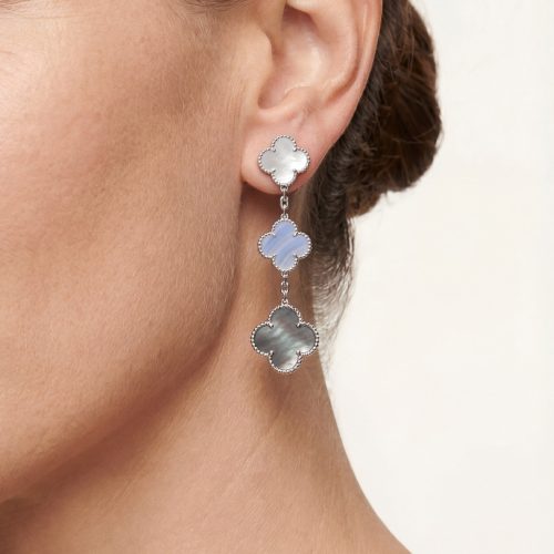 Magic Alhambra Three Motifs Earrings