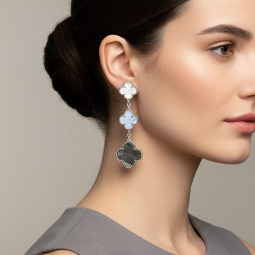 Magic Alhambra Three Motifs Earrings