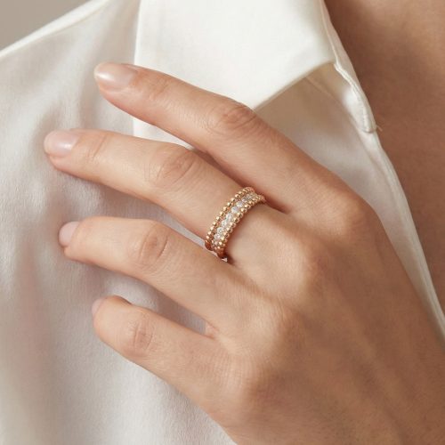 Perlée Pavé Beaded Ring