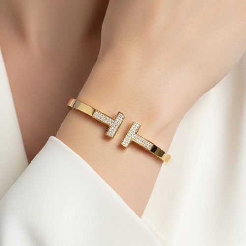 T Open Square Bracelet