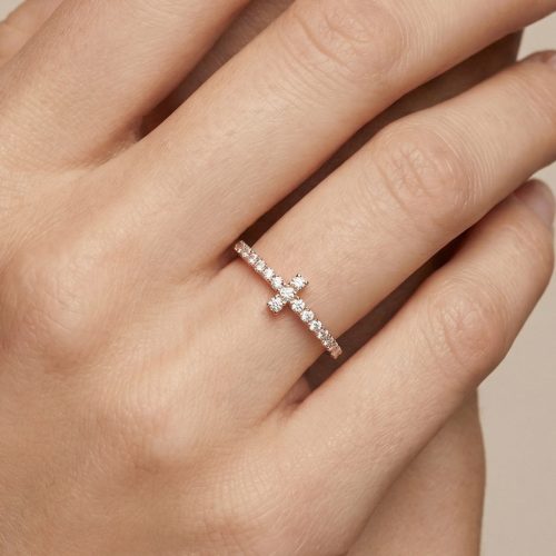T Wire Band Ring