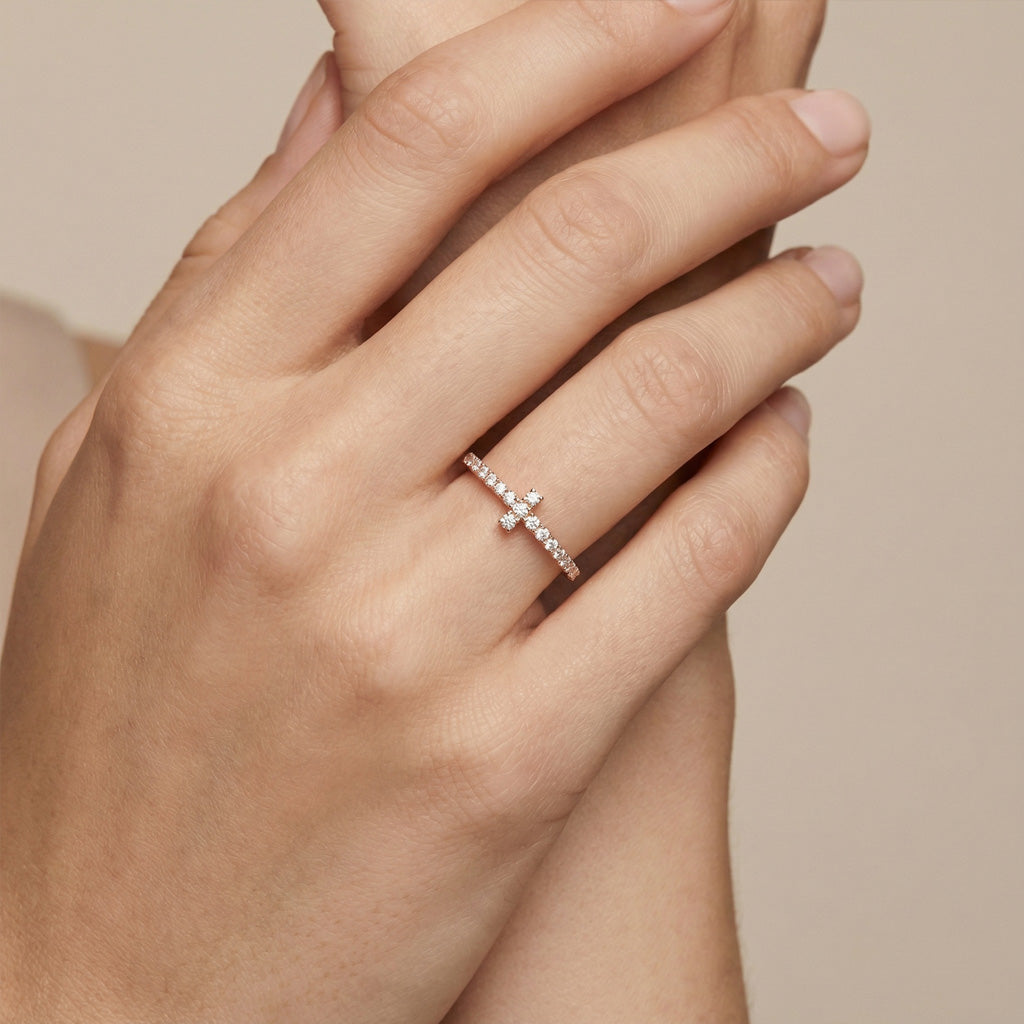 T Wire Band Ring - Image 2