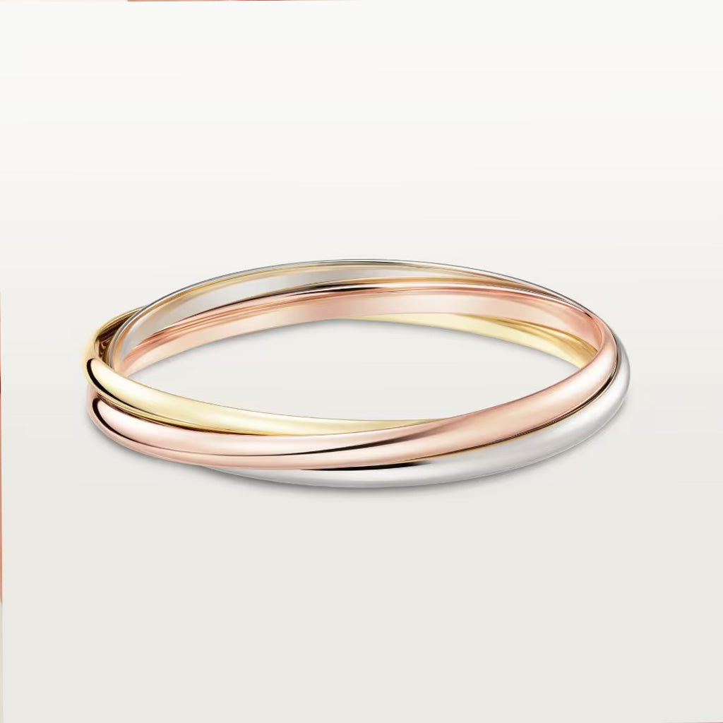 Tricolor Interlocking Bracelet - Image 3
