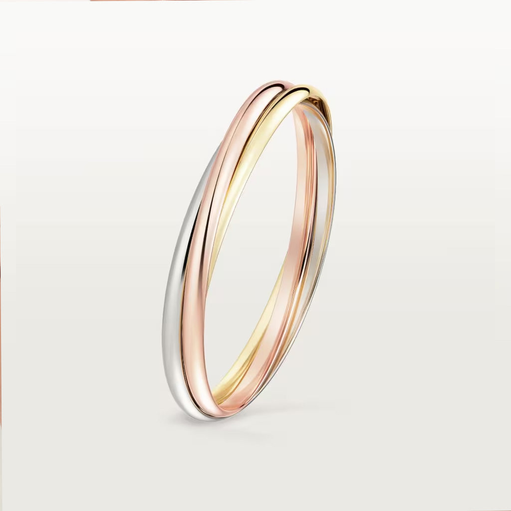 Tricolor Interlocking Bracelet - Image 4