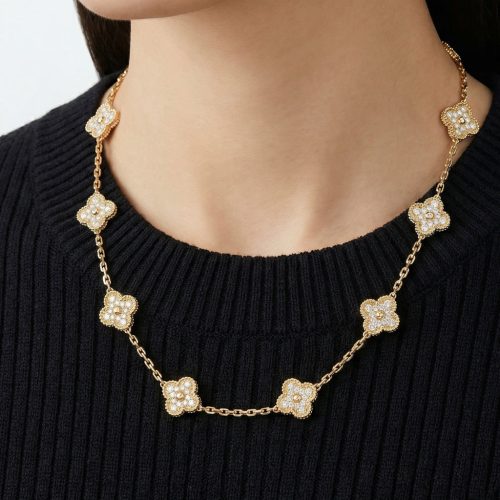 Vintage Alhambra 10 Motifs Necklace Design
