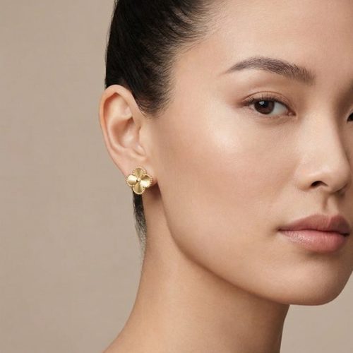 Vintage Alhambra Guilloche Earrings