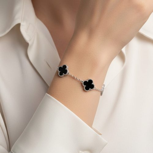 Vintage Alhambra Five Motifs Clover Bracelet